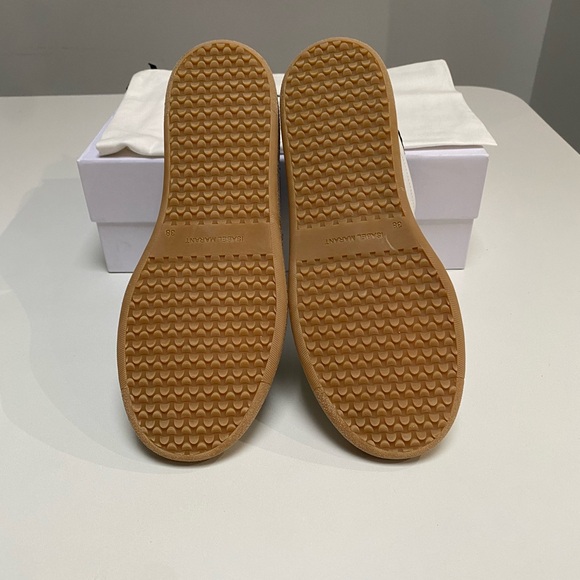 Isabel Marant Beth Sneaker in White/Black/Gum Sole sz 38 New in Box - Picture 7 of 9